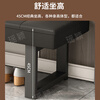 Yaoying stool shoe changing stool sofa stool dressing room bathroom soft leather stool sofa bench bench YD25 black 80cm