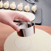 Kuiying household stainless steel dumpling wrapper mold cake ring baking press mold dumpling making machine (4 pieces
