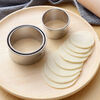 Kuiying household stainless steel dumpling wrapper mold cake ring baking press mold dumpling making machine (4 pieces