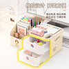 Stationery storage box large capacity desktop makeup brush storage tube cosmetics storage box rack multi-function storage box multi-function storage box white 1