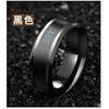 Temperature-sensitive ring automatically changes color for a male couple and a female Korean version of titanium steel to display temperature and personality, fashionable temperature-sensitive ring ring for men, trendy titanium steel, fashionable personality, cool and versatile finger, Korean version smart ring, silver, size 12 finger circumference 67.2mm