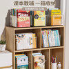 Desktop book storage box for student classrooms, book box, desk, book organization and storage rack, transparent children's picture book rack, single pack - large, thickened material, 34*23.5*14cm