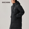 Skechers New Year's Gift Long Down Jacket Winter 2025 New Outerwear Coat Men's and Women's Same Style Jacket L425U107