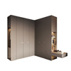 Sophia Wardrobe Light Luxury Metallic Bedroom Wardrobe Small Apartment Wardrobe Storage Customized Simple Furniture Cabinet Whole House Customization Membership Bonus