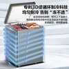Haier freezer 100 liters or more, automatic defrost, ultra-low temperature, household and commercial, large-capacity refrigeration and freezing switch, first-class energy efficiency, seafood quick-frozen horizontal freezer trade-in -38 deep-freezing 1-4-3 liters gray丨triple antibacterial丨power-off protection