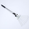 Mandelai rake grass rake garden stainless steel 15-tooth rake retractable rake farm tool rake tool rake grass rake