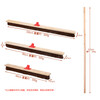 Yigongding Brown Hair Floor Brush Long Handle Brown Silk Floor Brush Bristle Brown Leaf Brush Concrete Car Brush Cleaning Floor Brush 60CM