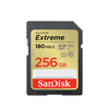 SanDisk 256GB SD memory card 4K V30 U3 C10 camera memory card reading speed 180MB/s writing speed 130MB/s high-speed continuous shooting mirrorless/SLR camera