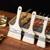 Kelibang Wool Brush Wooden Handle Mixed Bristle Paint Brush Interior Decoration Traceless Paint Latex Paint Brush Barbecue Brush Soft Bristle Cleaning Brush 4 Inches 2 Pack KB3207