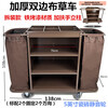 Hotel linen cart, hotel room service cart, stainless steel cart, double-sided cart, cleaning cart, work cart, silent, thickened bilateral 5-inch ceramic tiles, silent - disassembly and assembly - with mop