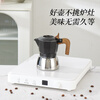 Minggan Double Valve Stainless Steel Moka Pot Home Espresso Machine Black Double Valve 2 Cups (comes with filter paper)