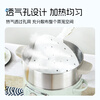 Erlijia disposable food-grade steamed bun paper, steamed bun paper, non-stick household steamer paper, round steamer paper with handle