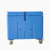 Special ultra-large capacity 320L dry ice storage box, rotomolded thermal insulation refrigeration, resistant to minus 80 degrees low temperature, with wheels for cleaning, 100 liters (packed with 55KG dry ice), stored for 4-5 days