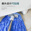Deerskin mop rainbow chicken skin household round-head chicken skin wide-head mop hands-free mop old-fashioned traditional water-absorbing lazy man upgraded rainbow one mop head (whole cut)