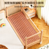 Zhiqushu all solid wood liftable beech wood spliced bed children's bed crib widened spliced large bed bedside bed can be customized three guardrails + 6cm coconut palm mattress + side lift can lift length 200 width 60 height 35 60 guardrails
