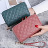 Ye Yu 2025 New Touch Screen Wallet Women's Long Double Zipper Clutch Fashion Large Capacity Soft Wallet Mobile Phone Bag Red