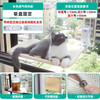 Jiaji Cat Hammock Cat Hammock Window Cat Sunshine Hanging Bed Balcony Cat Nest Suction Cup Glass Hanging Basket Cat Bedding Beige Breathable Mesh Style - Suction Cup Fixed Extra Large Size (Bed Surface Approximately 30*52cm)
