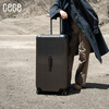 Cece large-capacity suitcase women's travel trolley case student universal wheel coded leather suitcase for men gun gray 26 inches