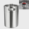 2L3.6L4L5L10L304 stainless steel beer barrel, white wine barrel, home brewed beer second batch wine barrel, 1 pressure relief cover