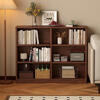 Jiayi solid wood low bookcase floor-standing bookshelf storage rack integrated wall storage cabinet primary school student storage cabinet combination cabinet