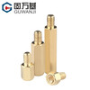 Guwanji single-pass hexagonal copper column single-head stud chassis motherboard screw isolation column circuit board wiring support column copper column M2*3.5+3 50 pieces