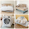 Disposable bedspread dust cover elastic drawstring bed extra large bed dust cover furniture full cover enlarged and thickened 3 pieces elastic drawstring 2 meters wide double bed cover suitable for 200x220x90cm