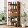 Laimeihui tea rack tea cabinet storage rack Bogu rack small tea set rack storage cabinet tea display cabinet tea room Duobao Pavilion 3 layers 50 long with drawer