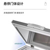 KUAIER ultra-low temperature minus 60 degrees freezer all stainless steel horizontal commercial quick-frozen low-temperature seafood deep-freezing freezer minus 65 degrees 612 liters 1750*880*940