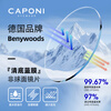 CAPONI pure titanium myopia glasses for science and engineering men's ultra-light half-frame color-changing anti-blue light flat glasses for women's gentle eyebrow shape can be adjusted to the degree