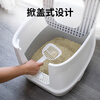 Leyoupai cat litter box fully enclosed anti-splash cat toilet cat large cat poop box cat litter box cat litter box macaron blue