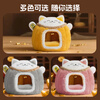 BNBNO Lucky Cat Nest Winter Thickened Warm Cat House Closed Security Cat Sleeping Nest Cat Bed Universal for Four Seasons
