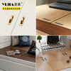 JPHZNB customized applicable tatami buckle bed board invisible sliding door concealed handle embedded concealed tatami-pull tatami-brushed color