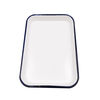 Enamel square plate 20*30 30*40 35*50mm laboratory thickened white tray rectangular plate 18*24 enamel square plate 35*50cm