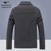 Septwolves Jacket Men's Autumn Lapel Solid Color Wool Jacket Business Casual Wool Warm Easy-Care Commuting Top