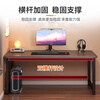 Yaoying computer desk desktop desk home writing study desk office e-sports table long table workbench HXZ15 gray wood grain 80*60*72cm reinforced version