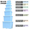 Sifokding storage box with handle storage box storage box miscellaneous tool storage box with lid transparent medium size (36*25*20)