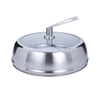 Fat Donglai's same style wok lid 32cm tall stainless steel glass pot lid 32cm anti-scalding can stand upright steamer thickened 38cm tall all steel can stand up Please measure the inner diameter of the pot mouth