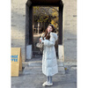 Yingci Quality | Yunduo Big Quilt Samsung Goose Down Jacket Women's Winter Jacket Fox Fur Waist Long Down Jacket Baby Blue Goose Down Jacket S 158-163cm 90-105 catties
