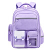 Danzai's new party bag for boys, primary school students, niche cute large-capacity backpack, decompression spine protection backpack for women, purple 05 burden-reducing model (large size - free 33-piece gift bag