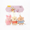 Disney Genuine Winnie the Pooh, Piglet, Eeyore and Bean Plush Pendant, Backpack Pendant, Keychain Pendant, 12cm Disney Winnie the Pooh Playful Pendant, Genuine Authorization + Anti-Counterfeiting Label