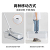 Mobile mop pool bucket rectangular large single bucket with wheels 70 cm mop bucket rinse mop bucket mop bucket basin extra large gray (62cm bottom)