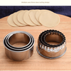Kuiying household stainless steel dumpling wrapper mold cake ring baking press mold dumpling making machine (4 pieces