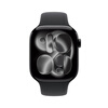 Apple/Apple WatchS11 smart watch GPS+ cellular model 46mm bright black aluminum metal case black sports strap S/M-China Unicom data card