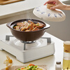 Bear casserole wide-mouth soup pot clay pot rice stew pot high temperature resistance and non-cracking 3.2L health-care pot ceramic pot gas
