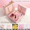 Le Sanhao Gift Box Empty Box Christmas Gift New Year's Day Birthday Gift Box Souvenir Packing Box Pink Bow Medium 20*18*8 Pink Bow