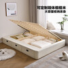 He Jiagong's tatami bed without bedside can be customized with storage and can be customized to any size with drawers, air pressure high box platform bed, floor-standing three-pull tatami densely paved breathable bed board 1000mm*1900mm x three-pull structure