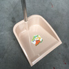 Garbage shovel with thick stainless steel handle, plastic dustpan for household dormitory, high-grade stainless steel handle dustpan, Khaki one pack