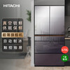 Hitachi (HITACHI) 670L vacuum lock fresh original imported automatic ice making crystal glass double cycle high-end ultra-thin refrigerator R-GW670TC R-GWC670TC crystal mirror color