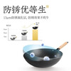 Zhang Xiaoquan iron pot large iron pot uncoated wok household 32cm34 non-stick pot induction cooker fire special 32cm gas (iron cover) - suitable for 2-5 people