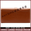 ANYSMIC Luxury High-end Brand Wallet Women's Genuine Leather Long Zipper Women's Cowhide Fashion Wallet Large Capacity Clutch Women Burgundy
